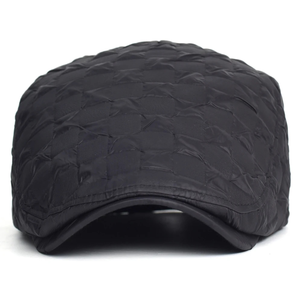 Winter Thick Warm Newsboy Cap Men Women Light Berets Vintage Casual Gatsby Flat Hat Peaked Cap Adjustable