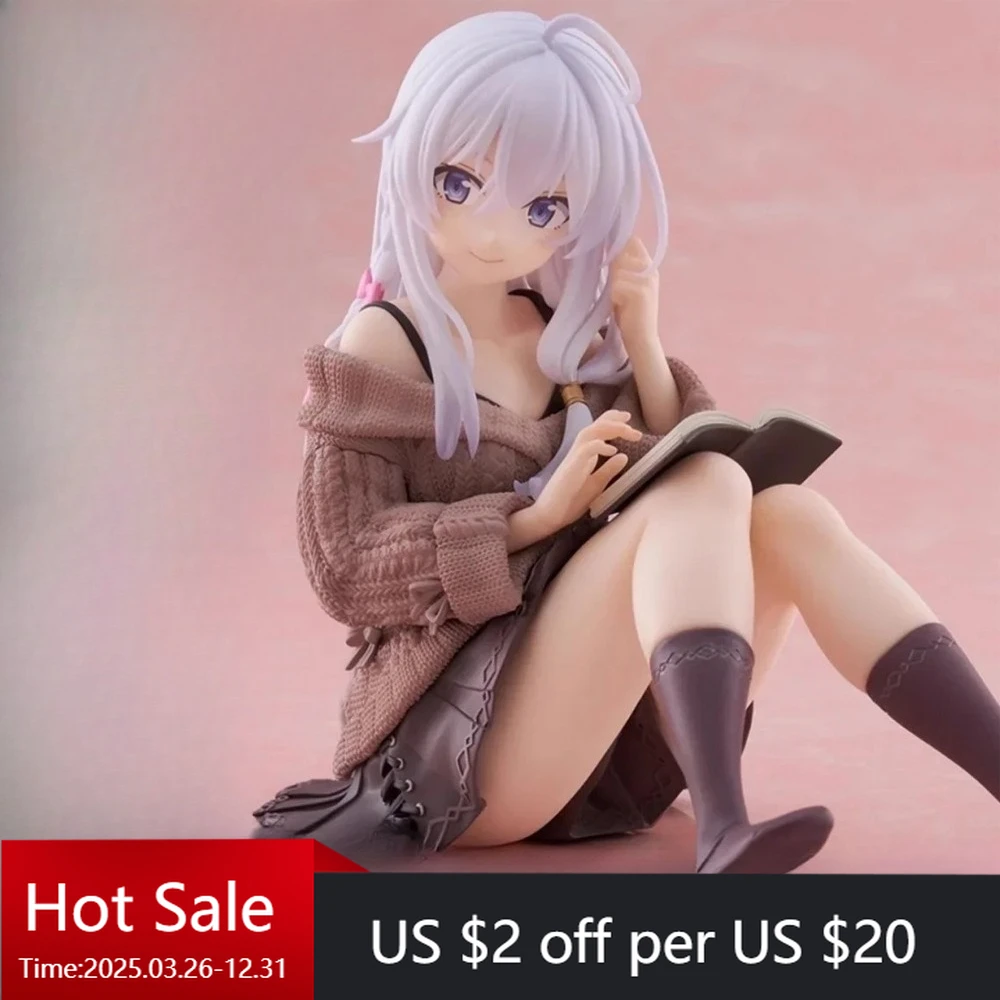 

Anime Character Wandering Witch The Journey of Elaina Car Desktop Ornament Small Figurines & Miniatures Home Craft Gifts