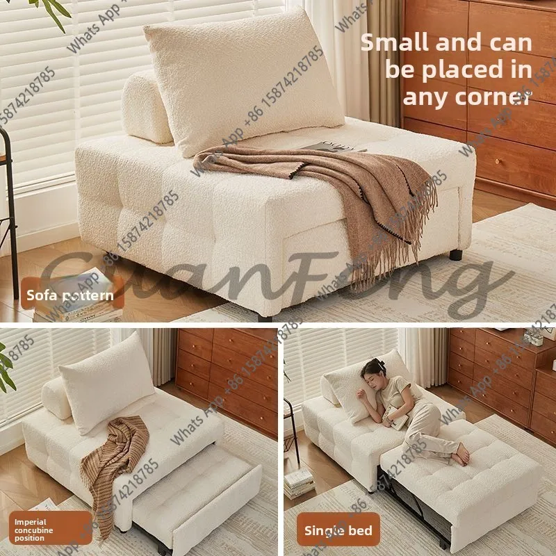 

C Single And Double Sofa Bed Folding Dual-purpose Small Apartment Living Room Multi-functional Two-in-one Pull-out