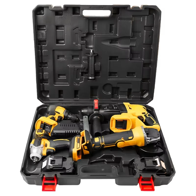 YYHC- Brushless Combo Power Tool Set 20V 4pcs In 1 Set Li-ion Battery Cordless Drill Cordless Tool Set