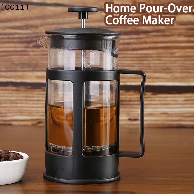 Stainless Steel Filter Home Pour-over Coffee/Tea Heat-resistant Glass Maker With Gift Box〔CC11〕