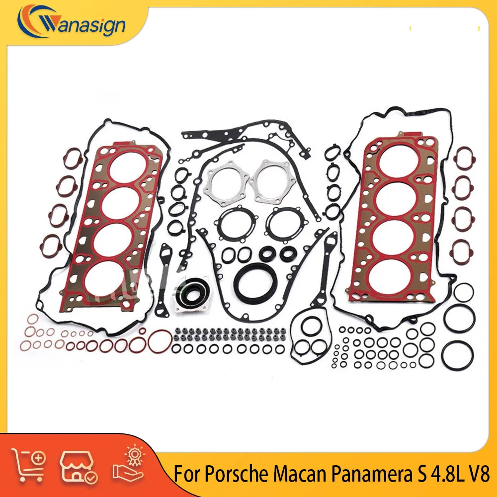 

Engine Parts Full Gasket Set Fit 4.8 L V8 Gas M48 For 4.8L Porsche Cayenne Panamera S GTS 94811014601 94810593702 94310112502