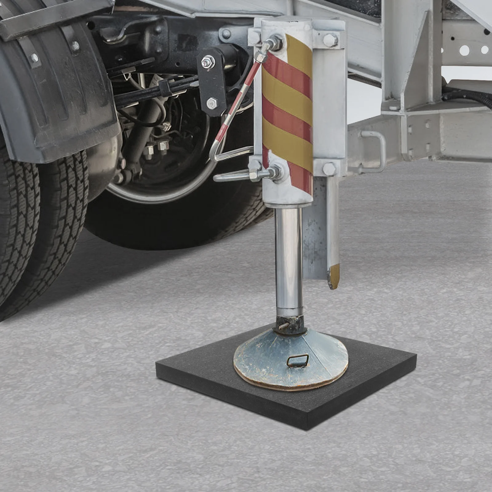 Support Pad, Heavy Duty Stabilizing Block, Square Support Pad with Handle  for concrete, grassland and other ground surfaces