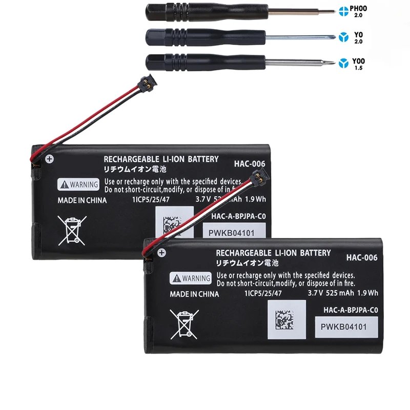 닌텐도 컨트롤 스위치 Ns 조이콘 컨트롤러 게임 패드 배터리 HAC 006 HAC006 Bateria HAC-006 HAC-015/016 조이 콘 액세서리