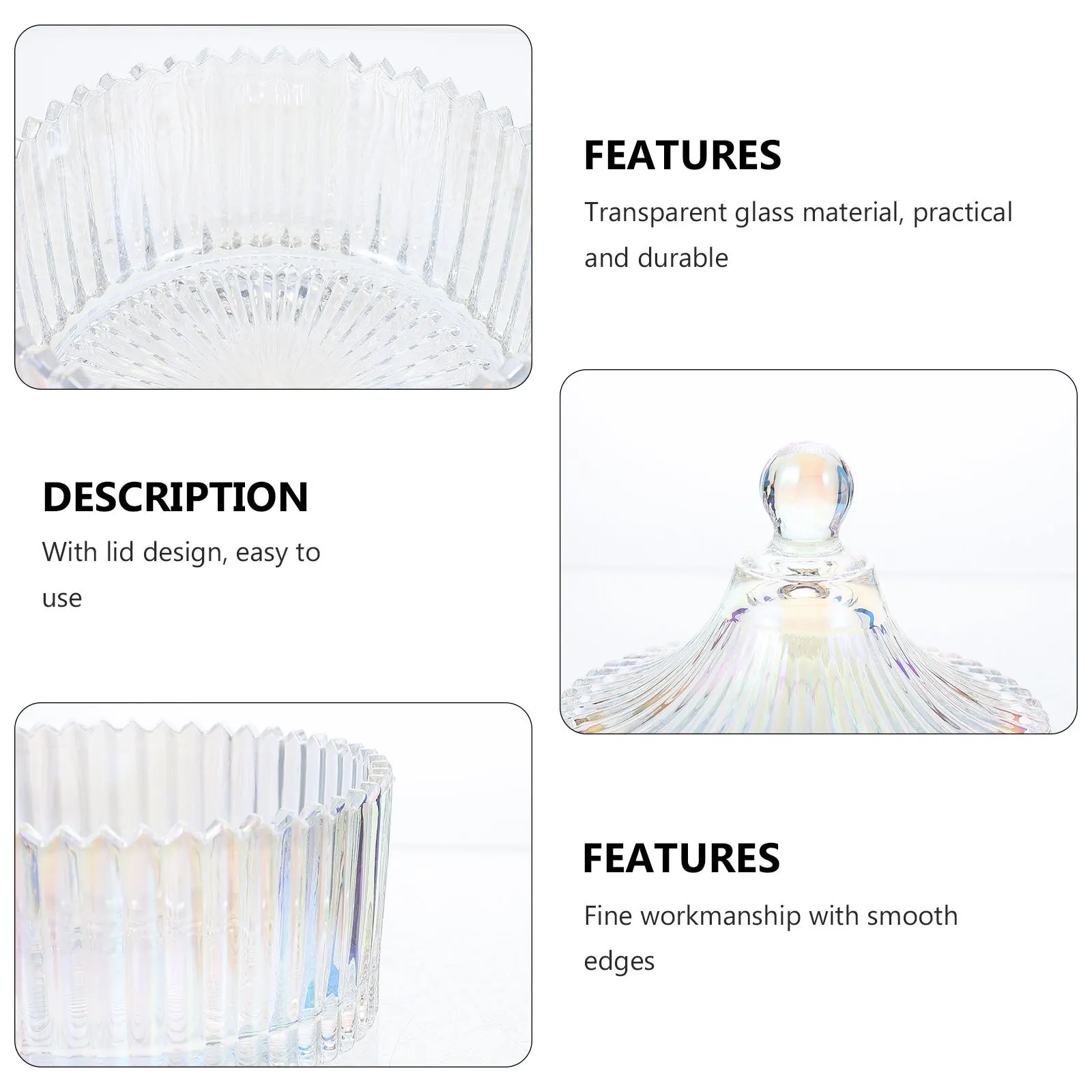 

Glass Manicure Cup Clear Durable Nail Art Liquid Mixing Holder Compact Powder Bowl for Salon Nail Cup