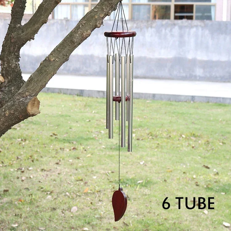 Wooden Retro Wind Chimes Metal Ornaments Outdoor Garden Decoration Gifts Home Creative Ornaments Hanging Wind Chimes