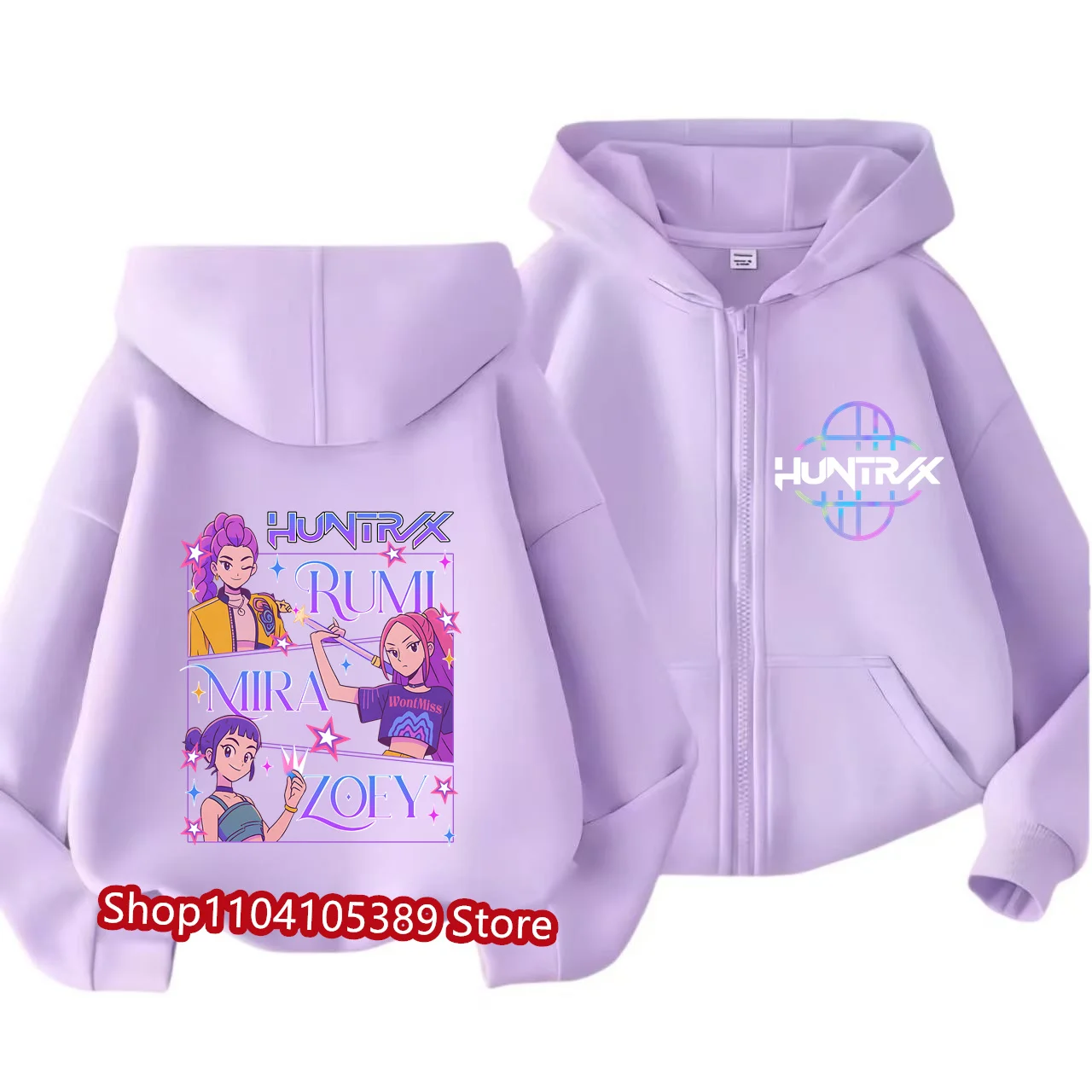 2026 Movie Zip Up Sporttshirts Kpop Demon Hunters Hoodie Children Clothes Kid Girl Boy Sweatshirt Zipper Hoody Baby Casual Top