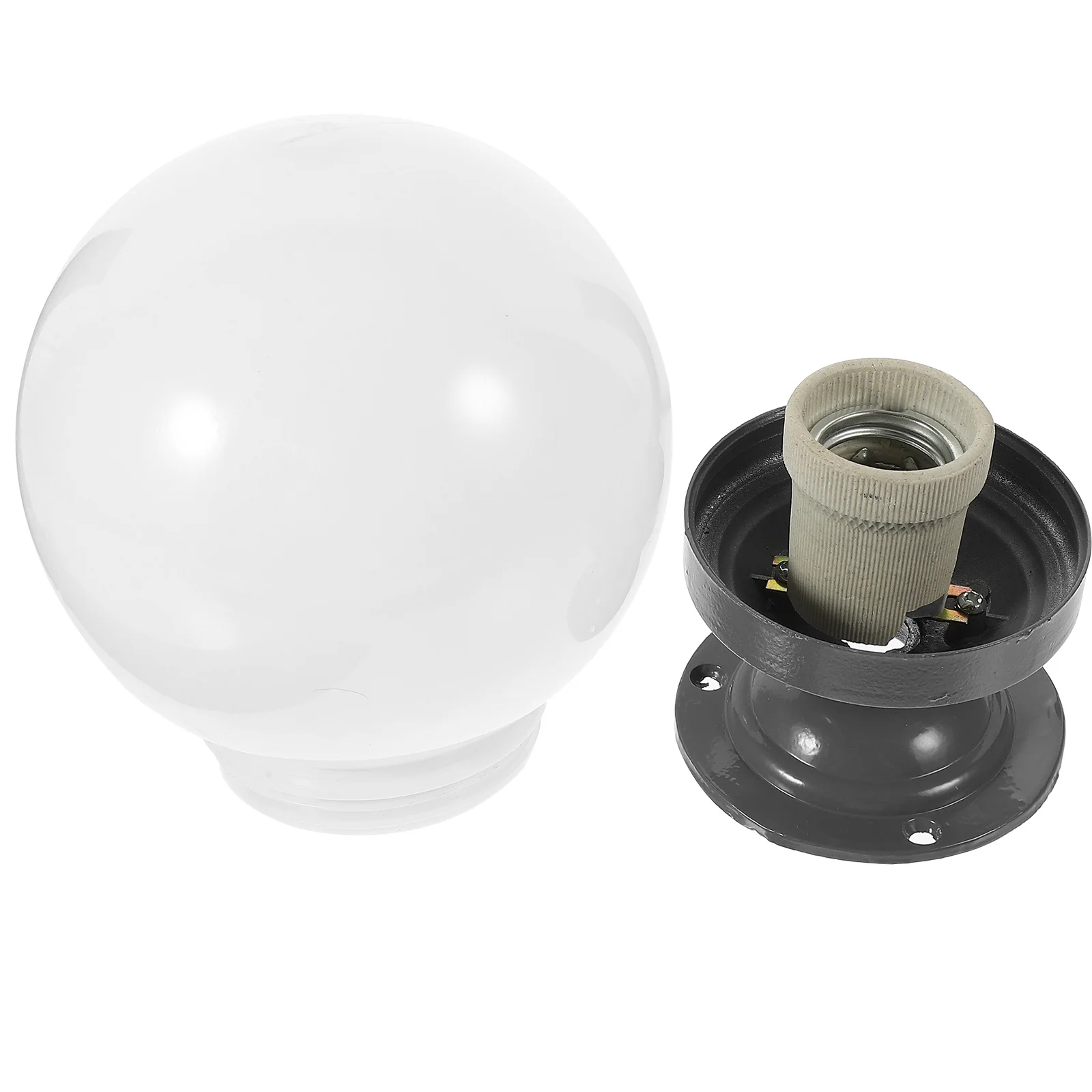 

Post Globe Lamp Shade Ball Shaped Outdoor Light Cover Wall Lampshade Premium Materials Exquisite Workmanship Durable