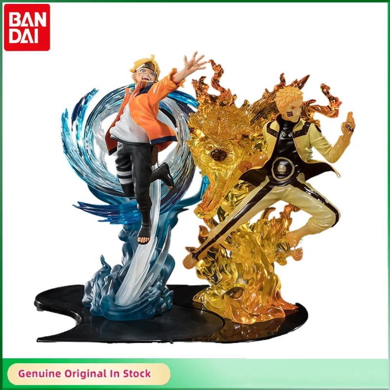 

Bandai Original Figuarts Zero NARUTO Uzumaki Boruto Uzumaki Naruto Relztion Anime Action Figures Model Desktop Decoration Gift