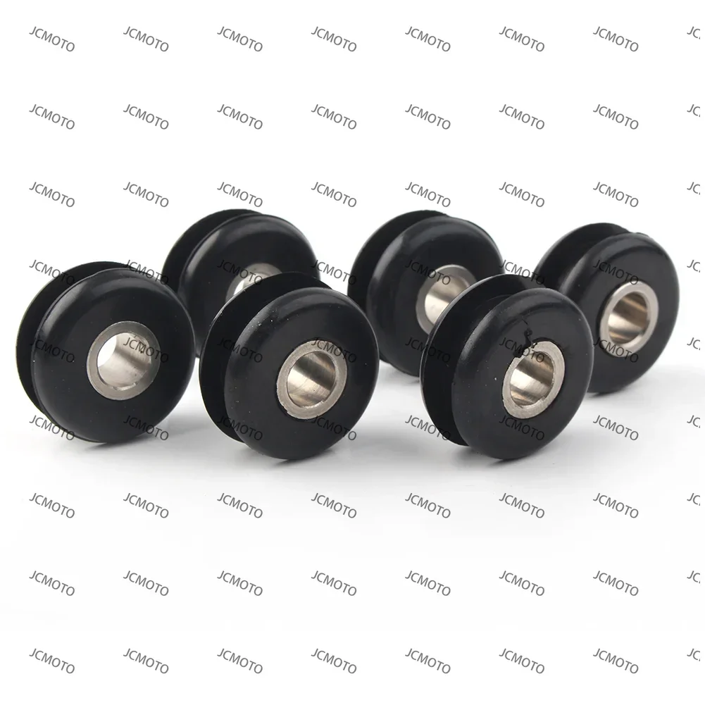 For Harley Softail Models 1984/1999 FXWG 1985/1986 11447 & 5775 6x Motorcycle Gas Tank Mounts Rubber Grommets Kit Accessories