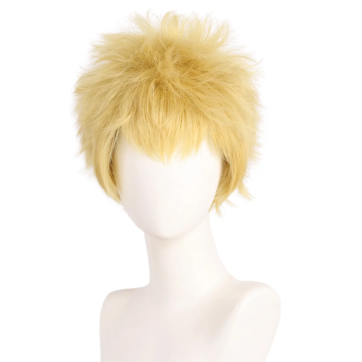Halloween Costume Party Men Game Cosplay Ryuji Sakamoto Short Golden Wig