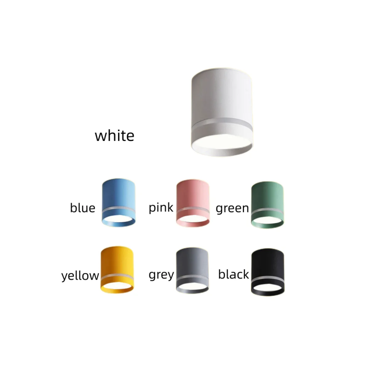 Dimmable Cylinder LED Downlights 12W 20W COB LED Ceiling Spot Lights AC220V Background Lamps Indoor Lighting Colorful Room Luz