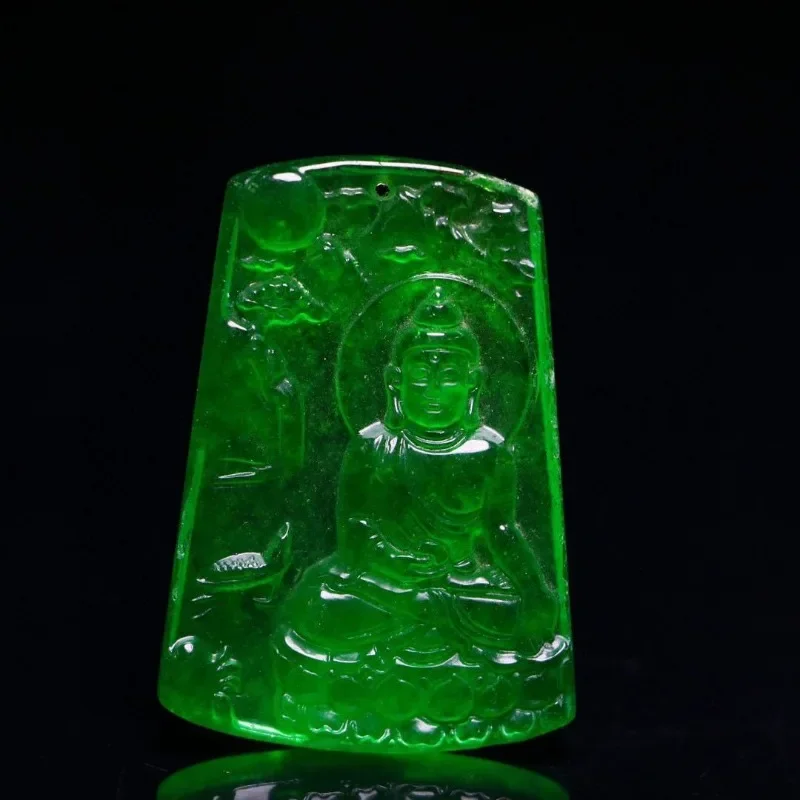 

High Ice Guanyin Pendant, Ethnic Style Fashion Men's Necklace Accessories