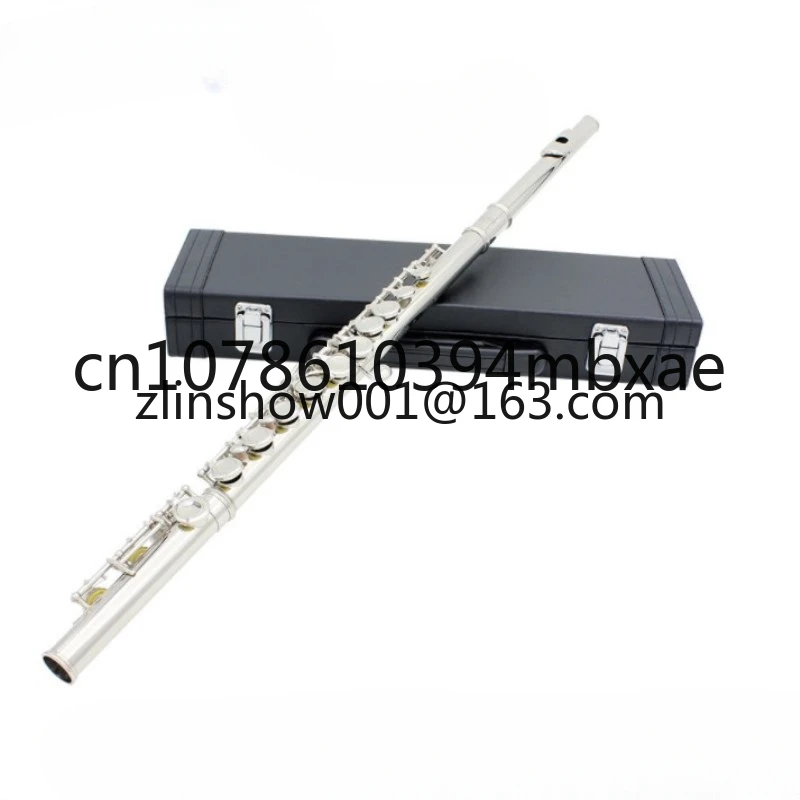 16-Key Closed Hole C Key Nickel Plating Flute Wooden Box