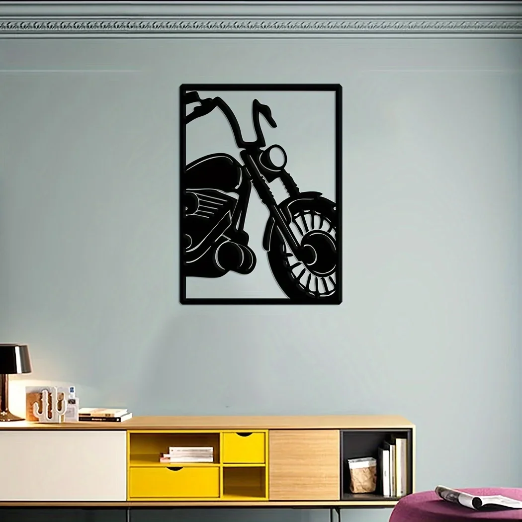 HelloYoung Motorcycle Metal Sign, Motorbike Wall Art Motorcycle Gift,Bike Wall Decor,Indoor Decor,Biker Gift,Motor Cross Sign