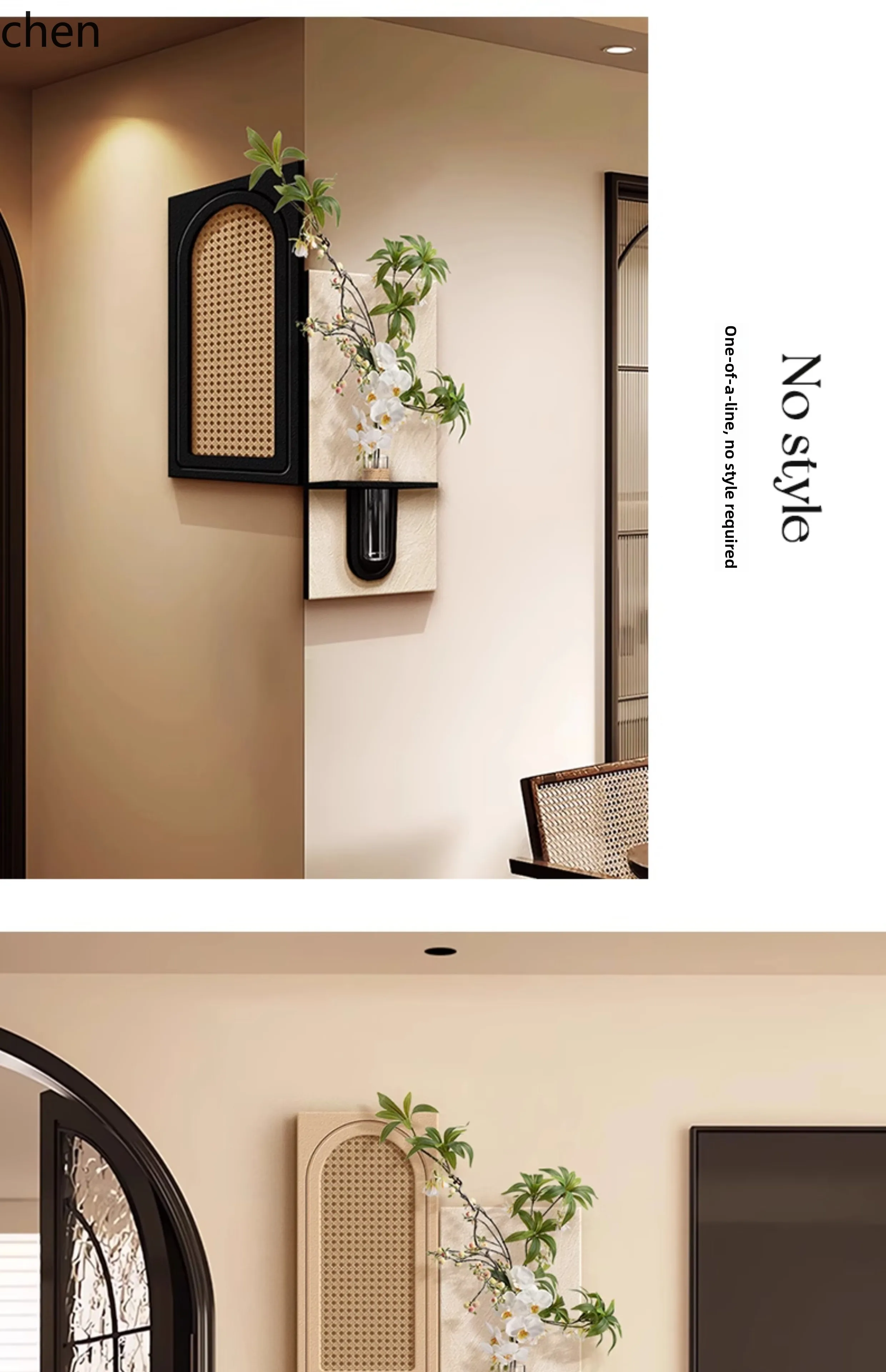Living Room Entrance Corner Decorative Painting Three-Dimensional Sandstone Corner Hanging Painting