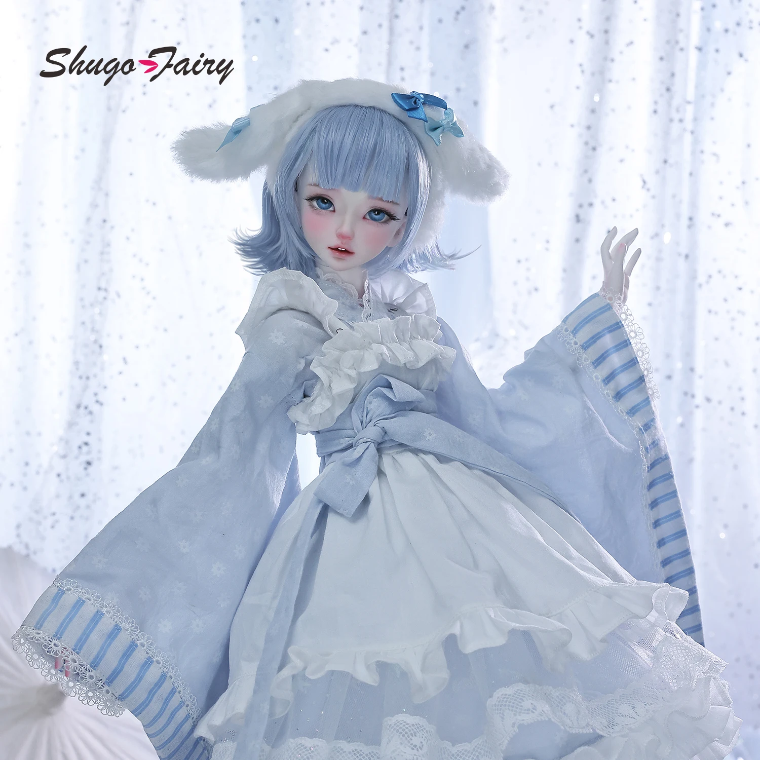 

Shugafairy Sano A 1/4 BJD кукла кимоно аниме девушка милое лицо и шарнирное тело оригинальный персонаж художественная фигурка полный набор Коллекционная