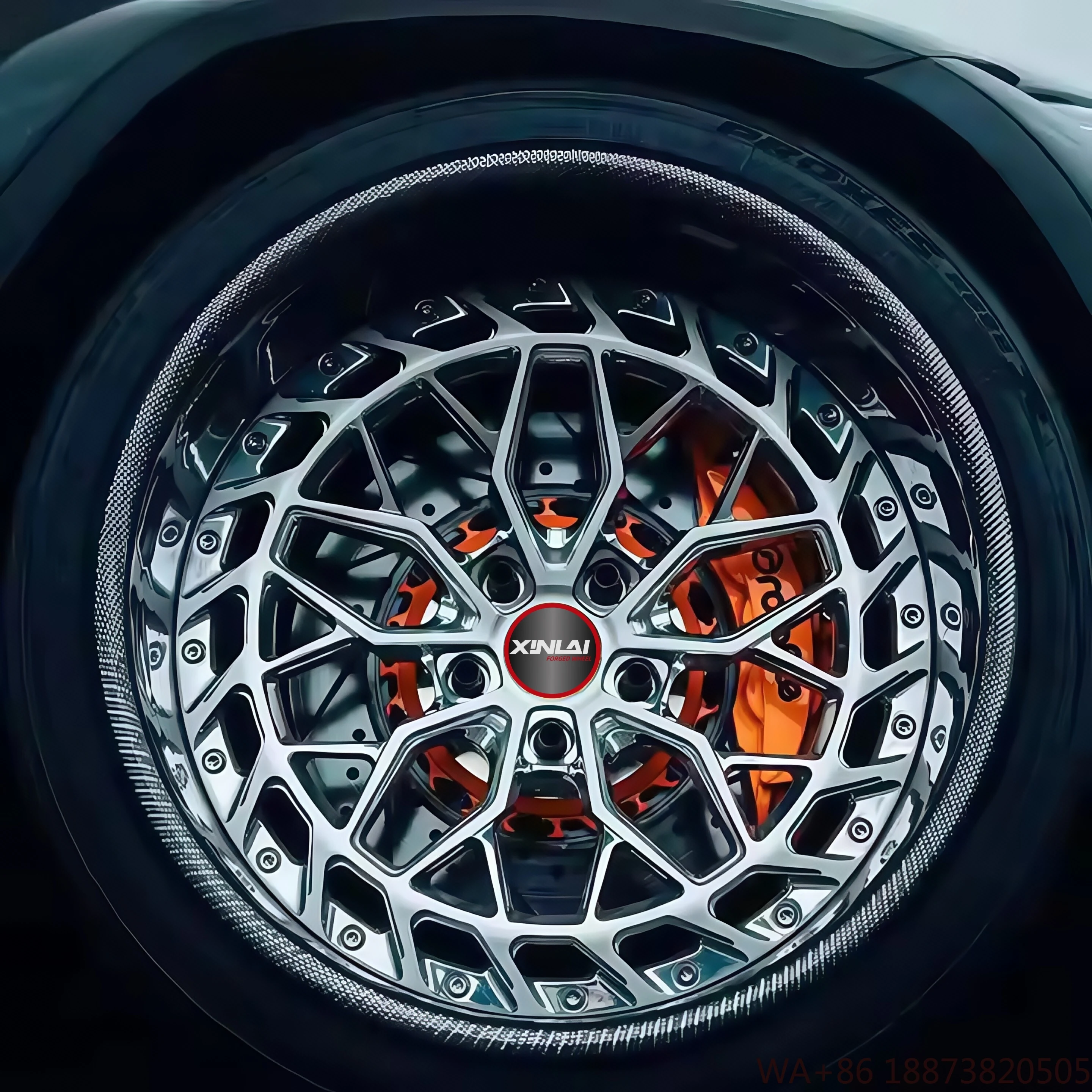 

XINLAI Luxury Deep Dish Custom 5x114.3 5x130 5x120 5x11218 19 20 22 24 26 Inch Forged Alloy Car Carbon Fiber Rim Wheel Rims