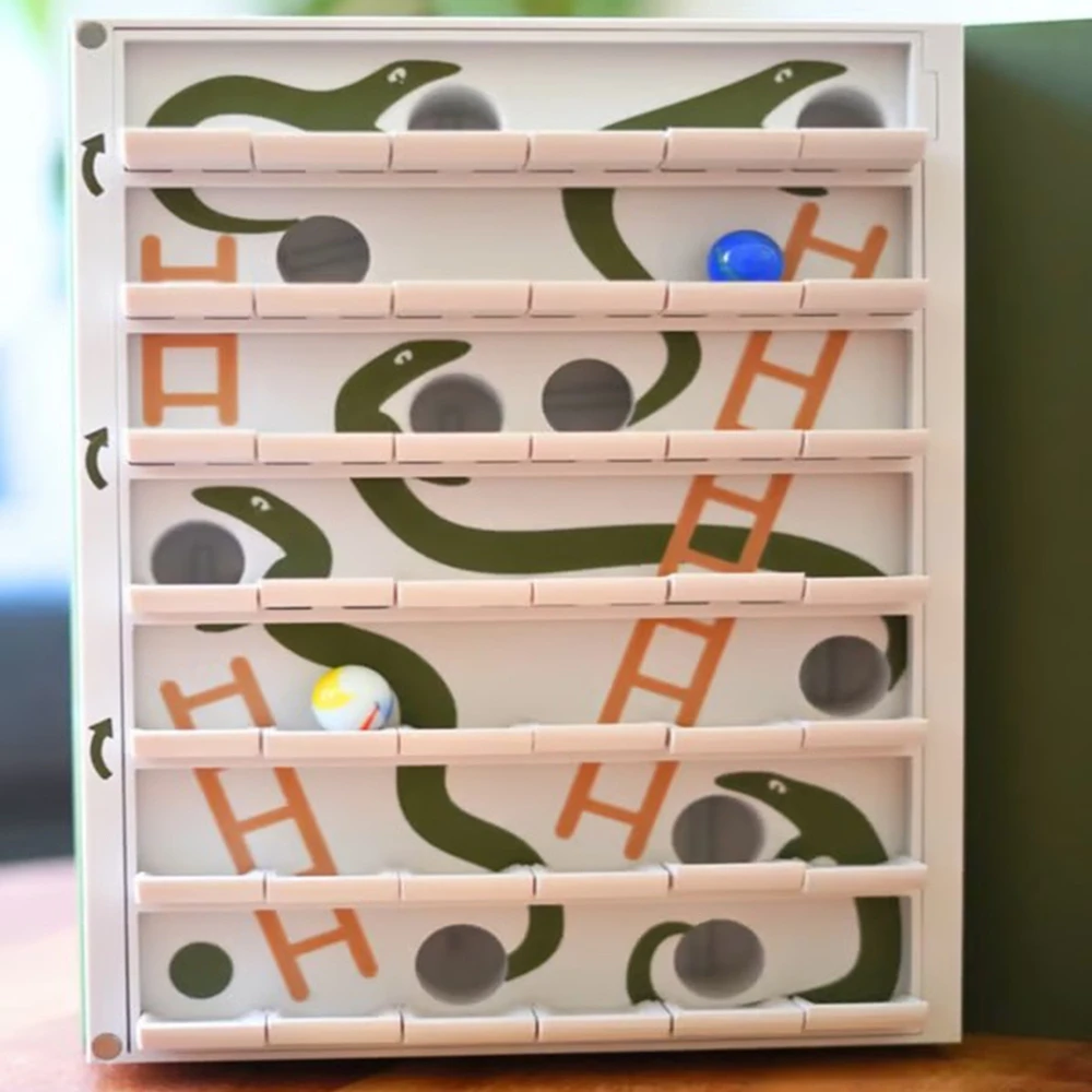 Classic Snakes and Ladders Toy Set with Complete Game Manual Kids Play Game