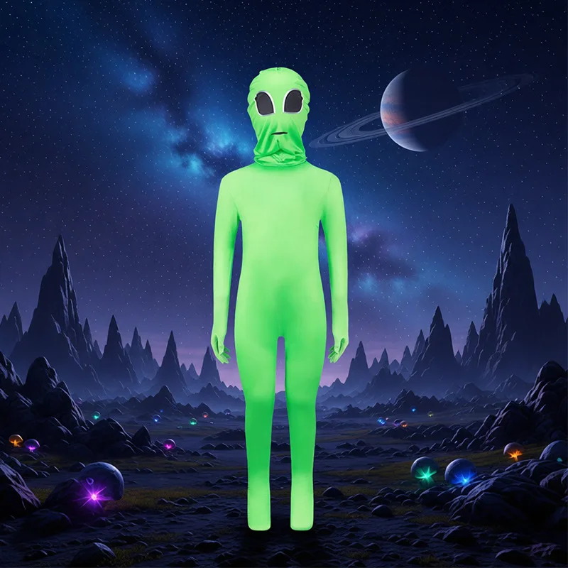 Alien Onesie Cosplay Costume Tight Fit Stage Performance Halloween Roleplay Outerwear Women's Ethnic Fashion Summer 2025