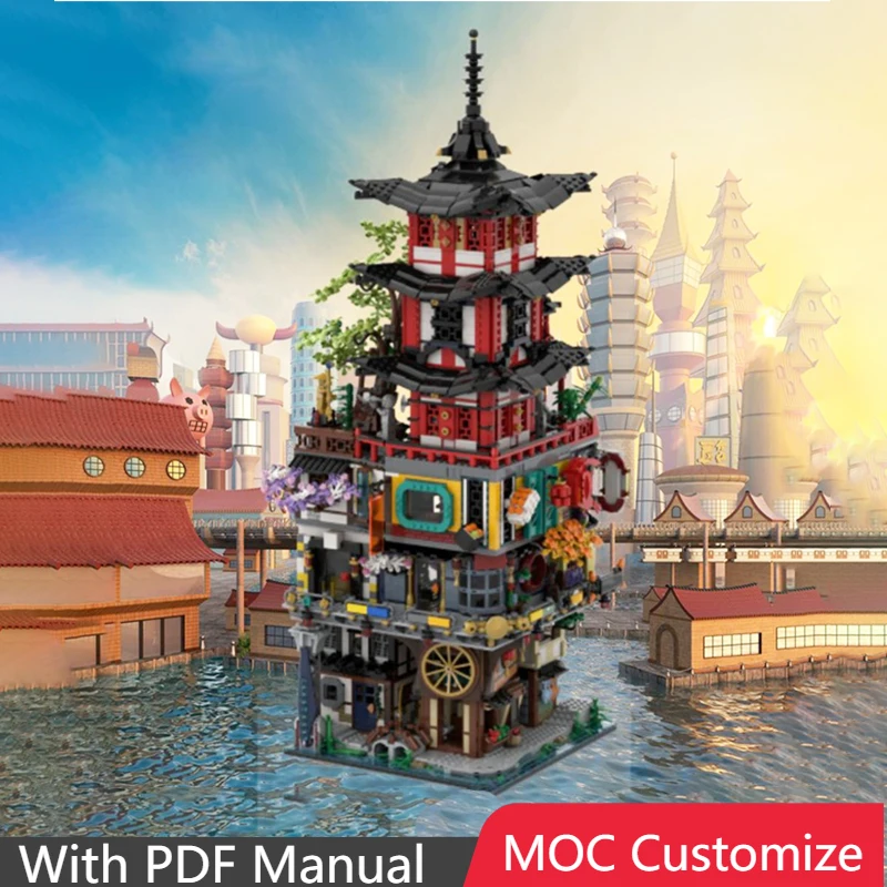 

Popular 7503 PCS MOC Ninjago City Towers Building Model Custom Puzzle Technology Creative Assembly Toy Christmas Birthday Gifts