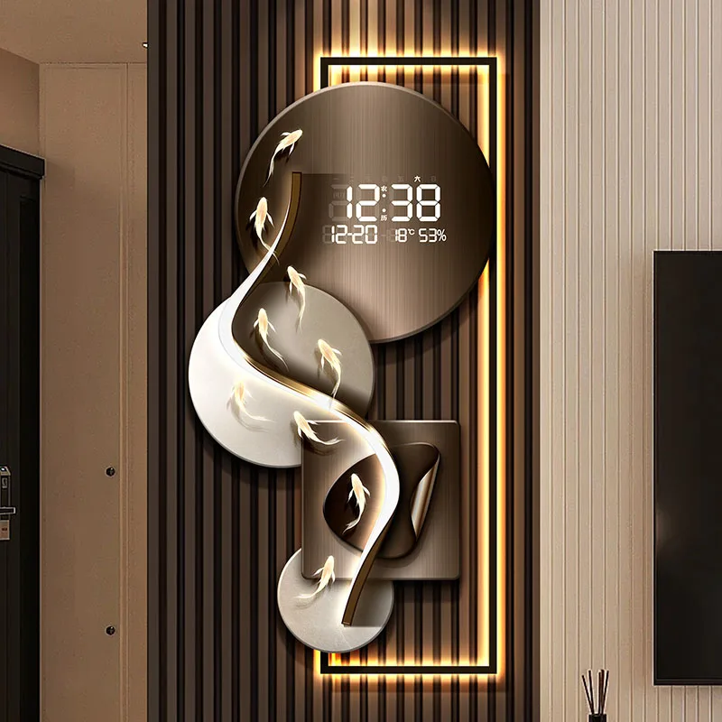 

Xenomorph Luminous Wall Clocks Luxury Digital Creative Design Nordic Wall Watch Aesthetic Interior Reloj Pared Home Decorations