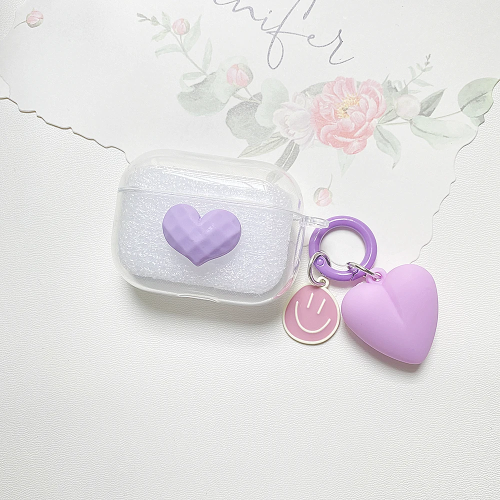 Für Lenovo LP40 Pro / LP6 / LP12 / LP5 / LP2 Klar Kopfhörer Fällen Hohe Qualität Mode Liebe TPU silikon Abdeckung Mit Keychain