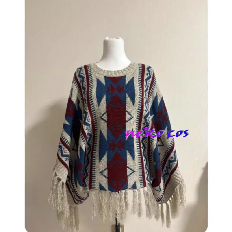 

nekocos Rider Amazons Nanaha Izumi Knitted sweater cape top Cosplay costume