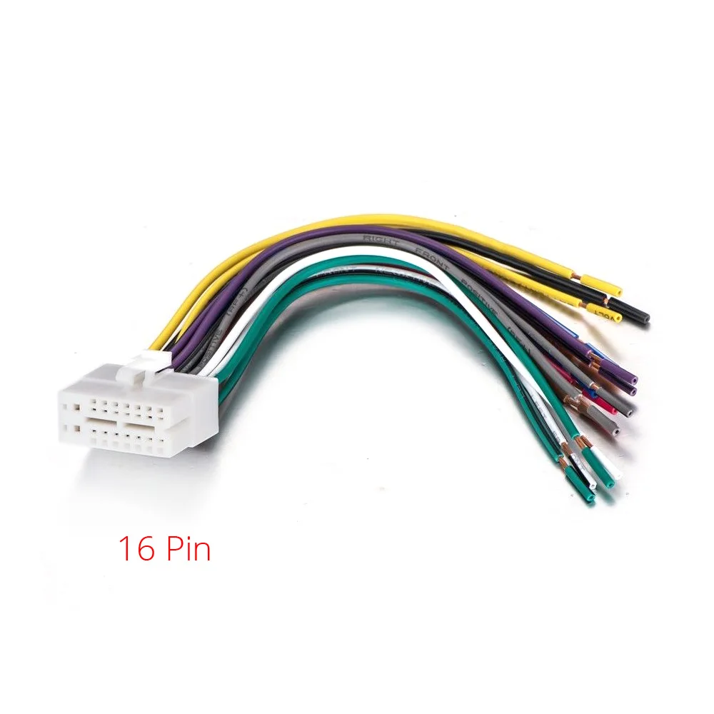 Car 16 18Pin Power Speaker Stereo Radio Wiring Harness Connector Cable Adapter for Clarion VX-400 VX-401 Vx404 Nx404 Nx602 Nx604