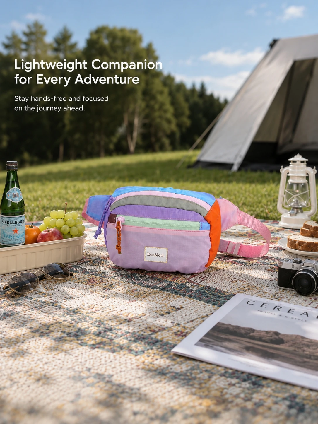 ecosloth-hiking-waist-pack-portable-and-waterproof-with-adjustable-shoulder-straps-and-random-color-combinations