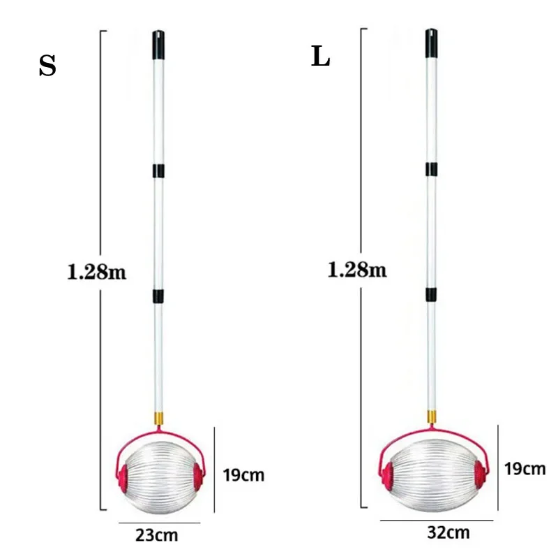 Telescoping Long Handle Nut Gatherer Fruit Picker Collector Nut Catcher Pinecone Golf Ball Picker Upper