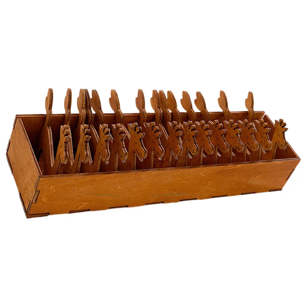 15 قطعة المغزل الخشبية الحرف الخياطة الموضوع بكرة الغزلان شكل مجموعة للتطريز الغزل Diy بها بنفسك مشاريع حامل مُنظِم أداة الخشب #2