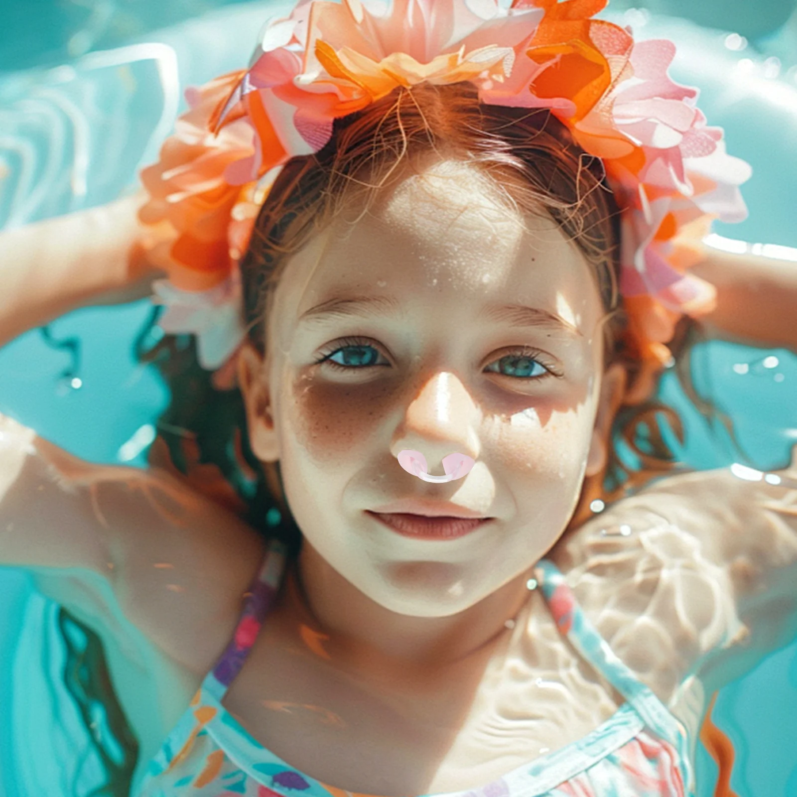 1 Juego de tapones para la nariz para nadar para niños, tapones para los oídos impermeables de silicona, tapones para la nariz, cómodos accesorios de natación para agua