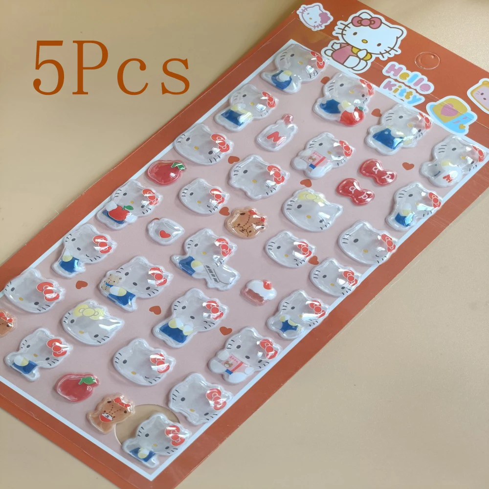 

Cute Sanrio Cartoon Bubble Stickers Kawaii Three-Dimensional Puffy Sticker DIY Suitcase Laptop Phone Decals Kids Toy Gift