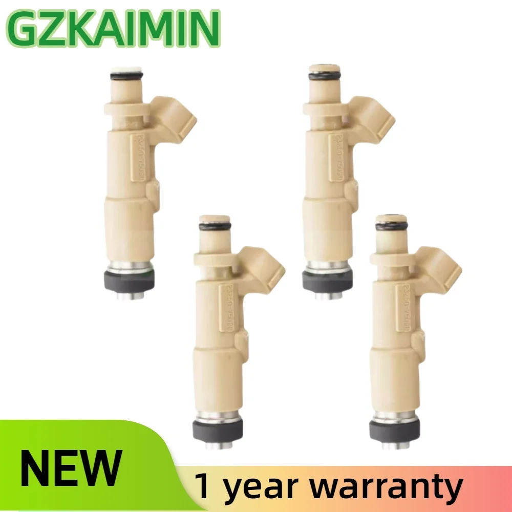 

Комплект из 4 оригинальных топливных форсунок OEM 23250-75090, 23250-79145 для Toyota Coaster, Hilux, Land Cruiser 90, Prado