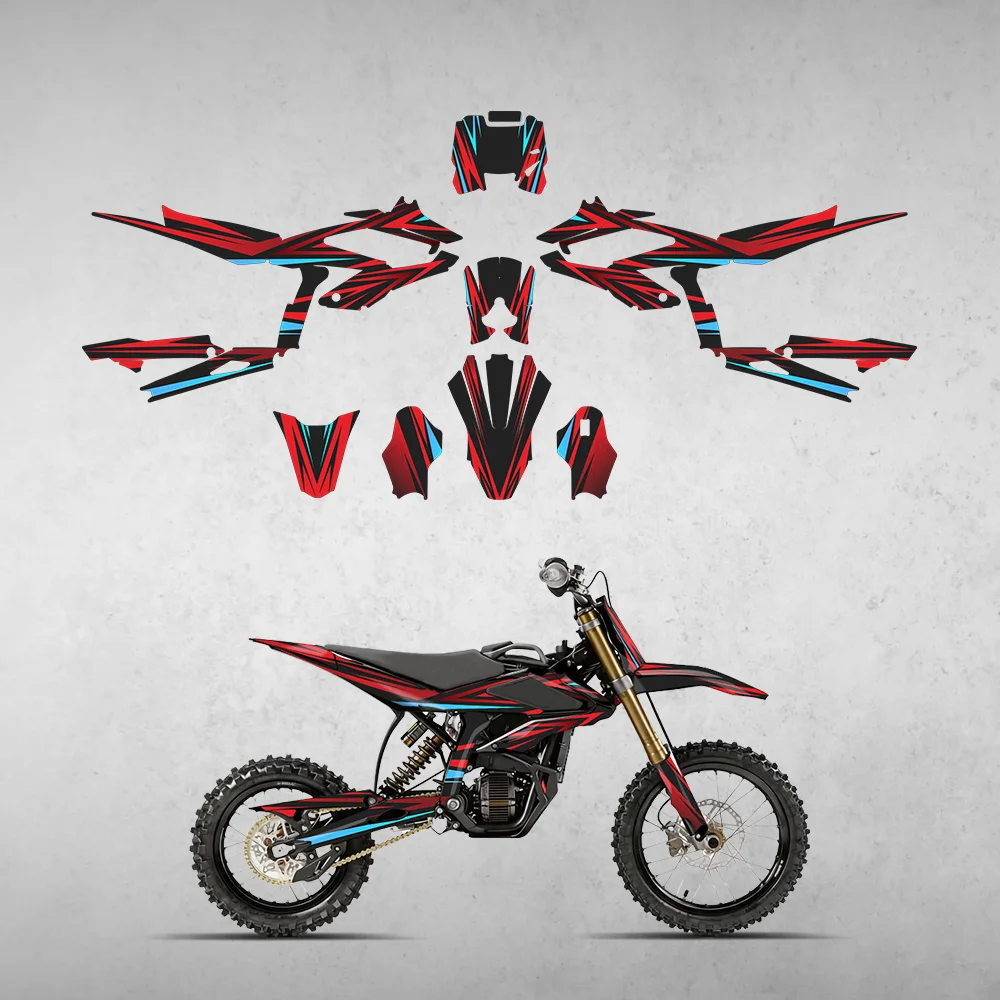 Fit For Surron Hyper Bee Graphics Electric Dirt Bike Stickers Background Decoration Protection Sticker 6