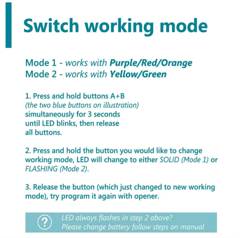 Latest Version 893MAX Garage Door Remote Control 371LM 377LM 891LM 893LM 81LM 82LM Purple Yellow Green Orange Red Learn Button