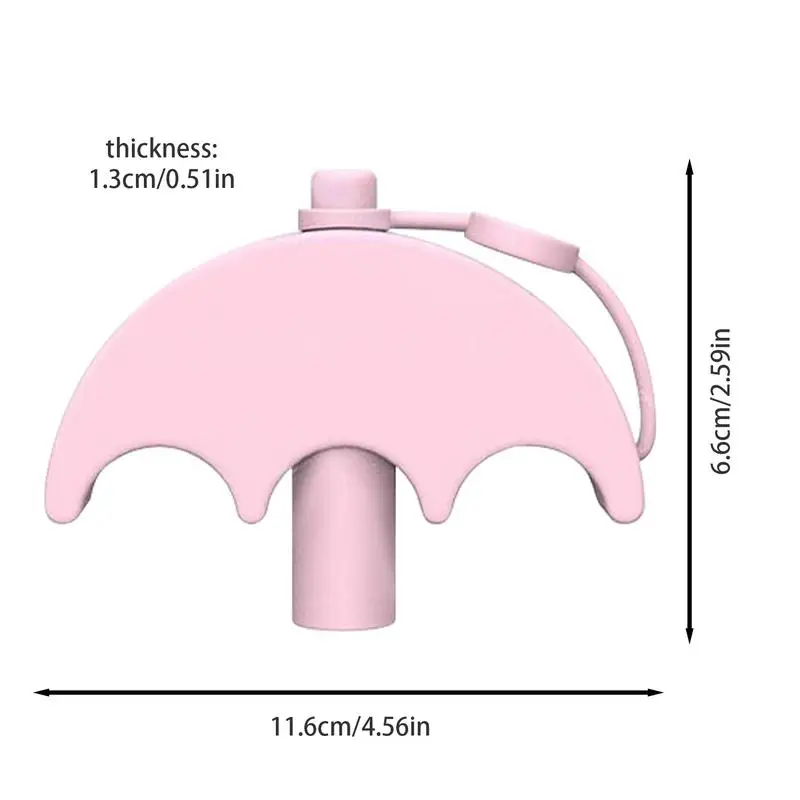 ฝาปิดกันฝุ่นทำจากซิลิโคน2ชิ้นพร้อมหลอดกันฝุ่นฝาครอบท่อไอเสียหลอดทำจากซิลิโคนสำหรับงานปาร์ตี้หลอดกันรั่ว