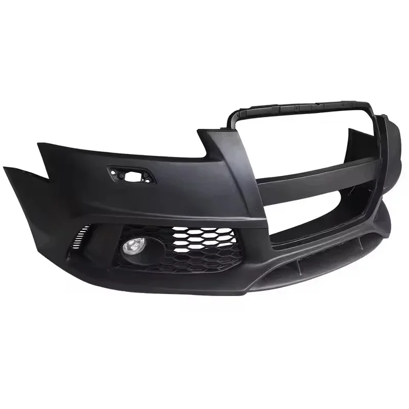 Suitable for 05/11 Audi A6L modified RS6 surround honeycomb mesh side skirt with front shovel C6 front bumper and rear lip