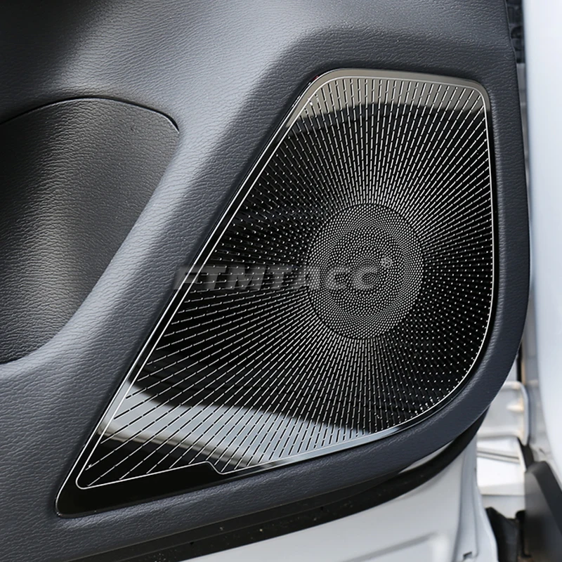 For Mitsubishi Outlander 2022 2023 2024 Car Door Audio Speaker Loudspeaker Frame Horn Decoration Cover Trim Interior Accessories
