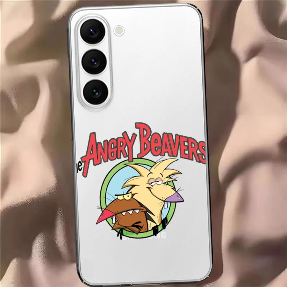 T-The Angry Beavers Phone Case For Samsung Galaxy S22 S21 S20 FE S23 Ultra S10 S8 S9 Note 20 10 Plus A73 A33 A51 A52 A72 A21