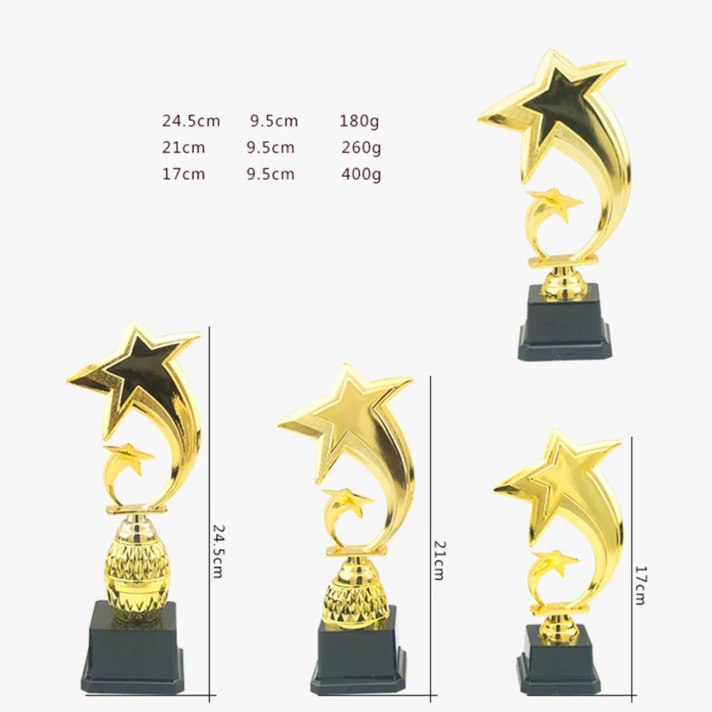 255cm Plastic Custom-Made Sports Match Tournament Trophy Creative Competitive Honor Star Trophy Cup