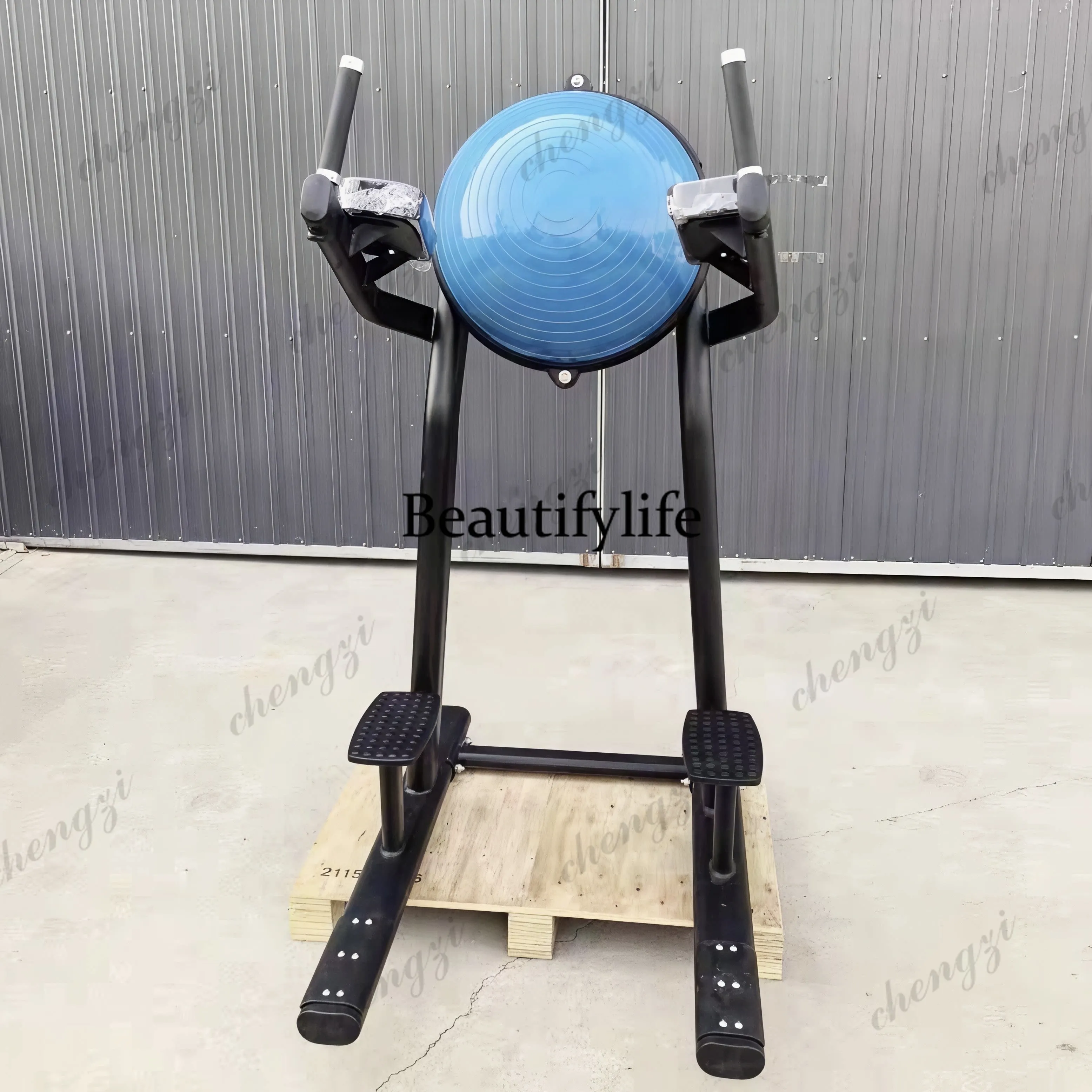 Parallel bar knee lift trainer, hemispherical backrest training rack Commercial knee lift