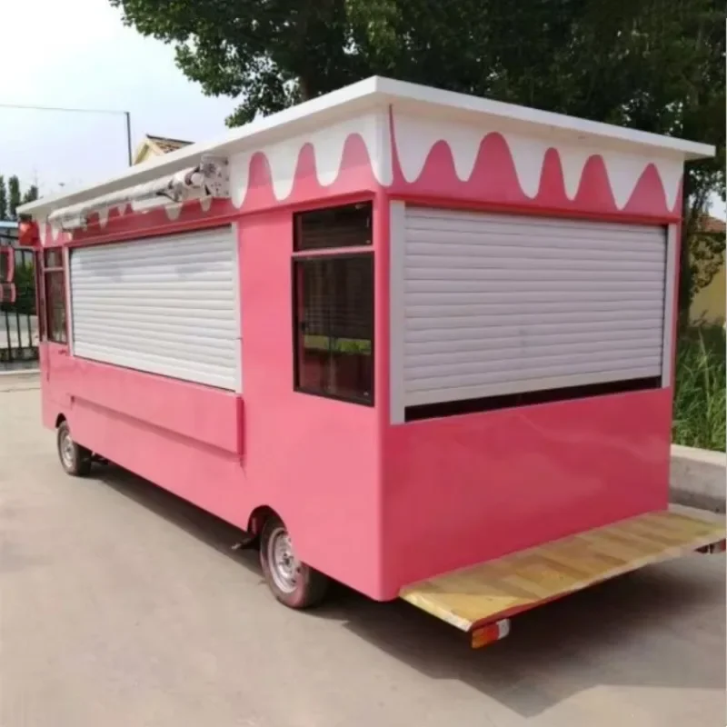 2025 جديد وصول مصنع المخرج الساخن بيع الملابس الكهربائية المتنقلة الأحذية القبعات والأوشحة فان شاحنة مقطورة بوتيك عربة #5