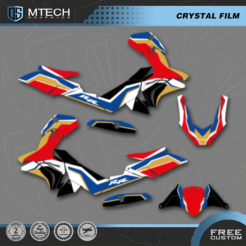 

DSMTECH Custom Motorcycle Graphics Enduro Decals Stickers Kits For HONDA 2017 2018 2019 2020 X-ADV750 750cc 02