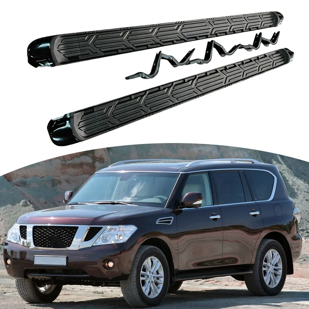 Fits for Nissan Patrol Armada Y62 2017-2023 Side Steps Running Board Nerf Bar