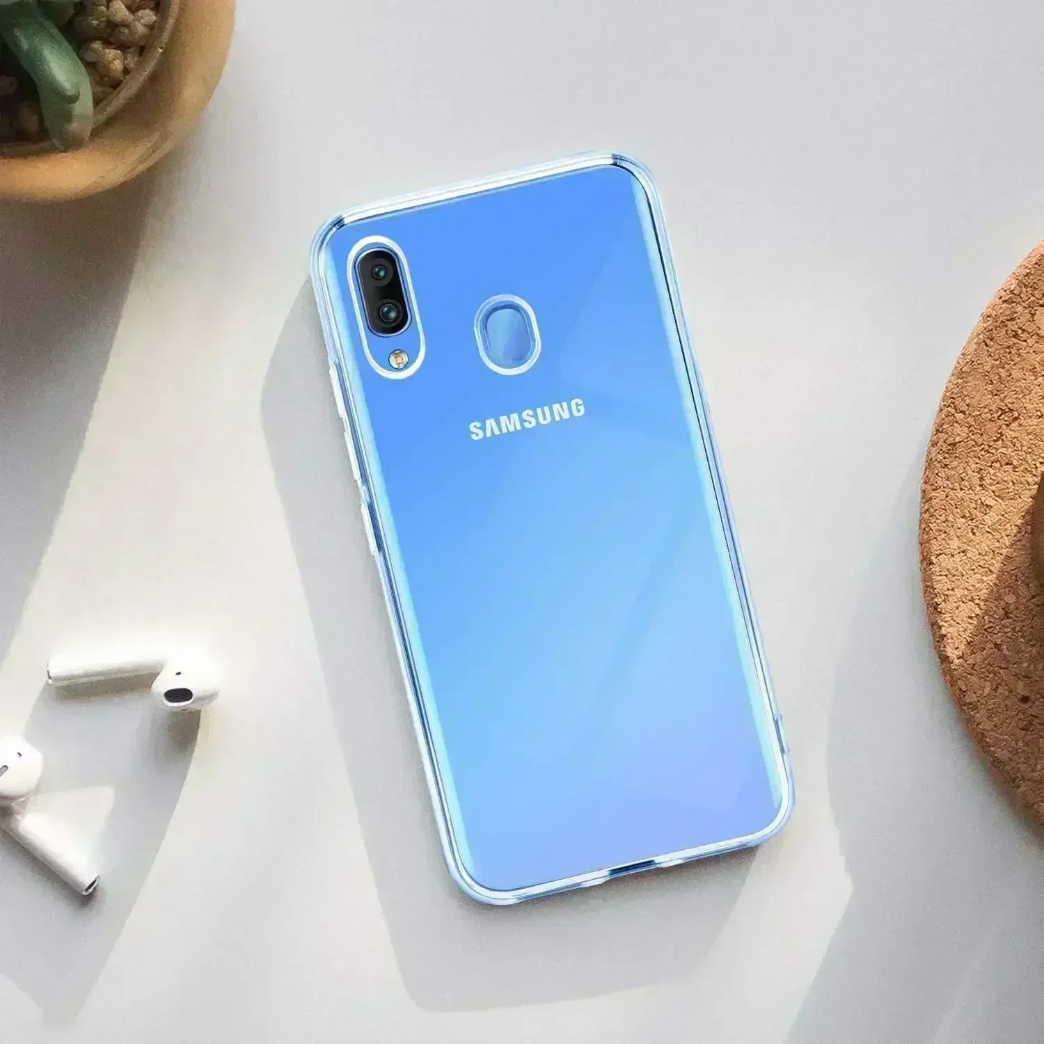 เคส360เต็มตัวสำหรับ Samsung Galaxy A12 A22 A13 A21S A23 A71 A20E A31 A32 A33 A40 A41 A51สองด้าน TPU ใส