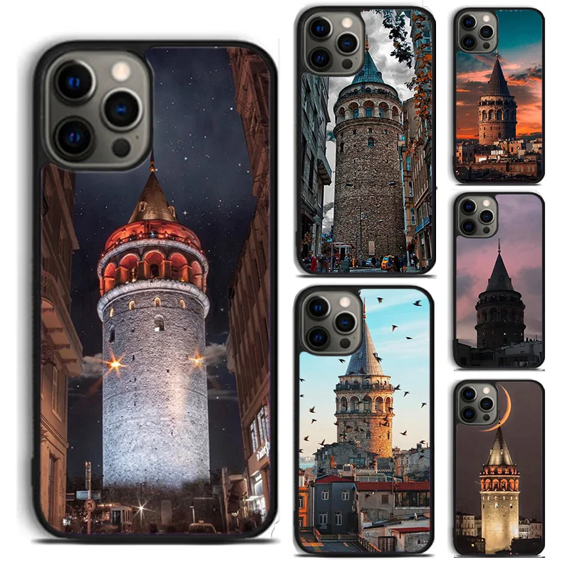 Чехол для телефона Turkey Galata Kulesi для iPhone 16, 15, 11, 12, 13, 14, Pro Max XS XR Plus, чехол
