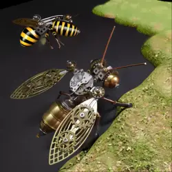 3D Insect Bee Brass Puzzle Steampunk Ant Metal Model  Puzzle DIY Craft Kit Great Gifts Teens and Adults Personalized Ornament