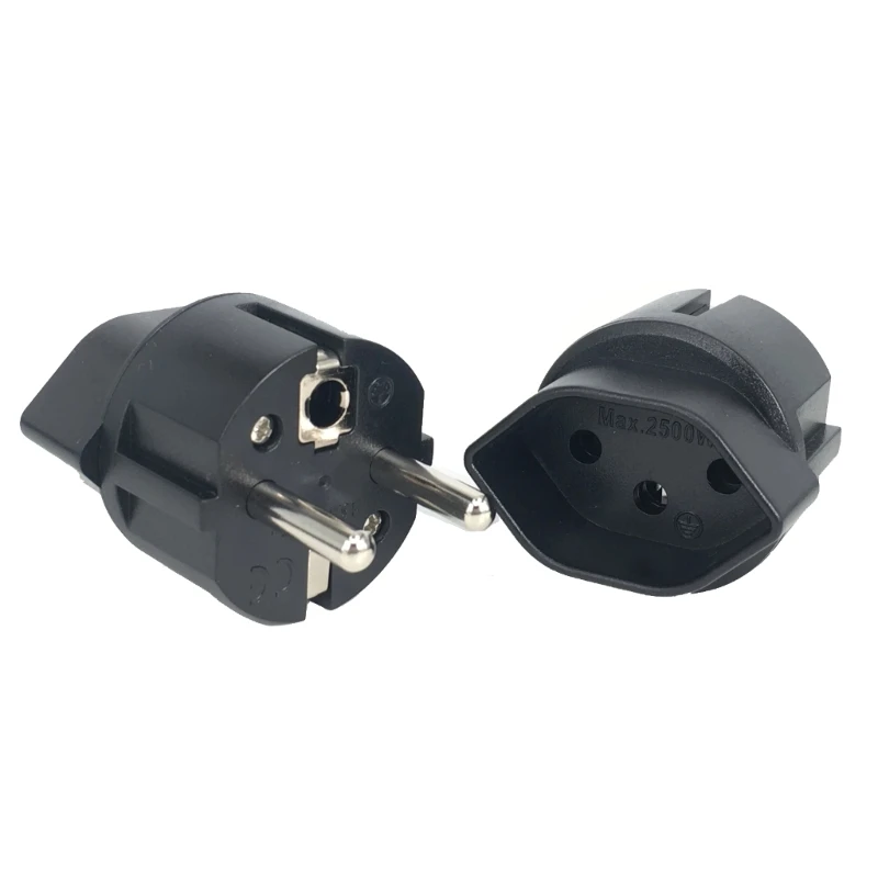 แบบพกพา Power Converter ยุโรปฝรั่งเศสเยอรมนี Travel Plug Adapter ยุโรปปลั๊กอะแดปเตอร์เสียบปลั๊ก Dropship